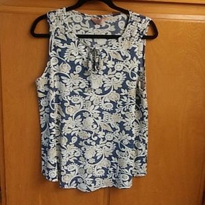 NWOT, SJS, Sleeveless Blouse, Sz. L